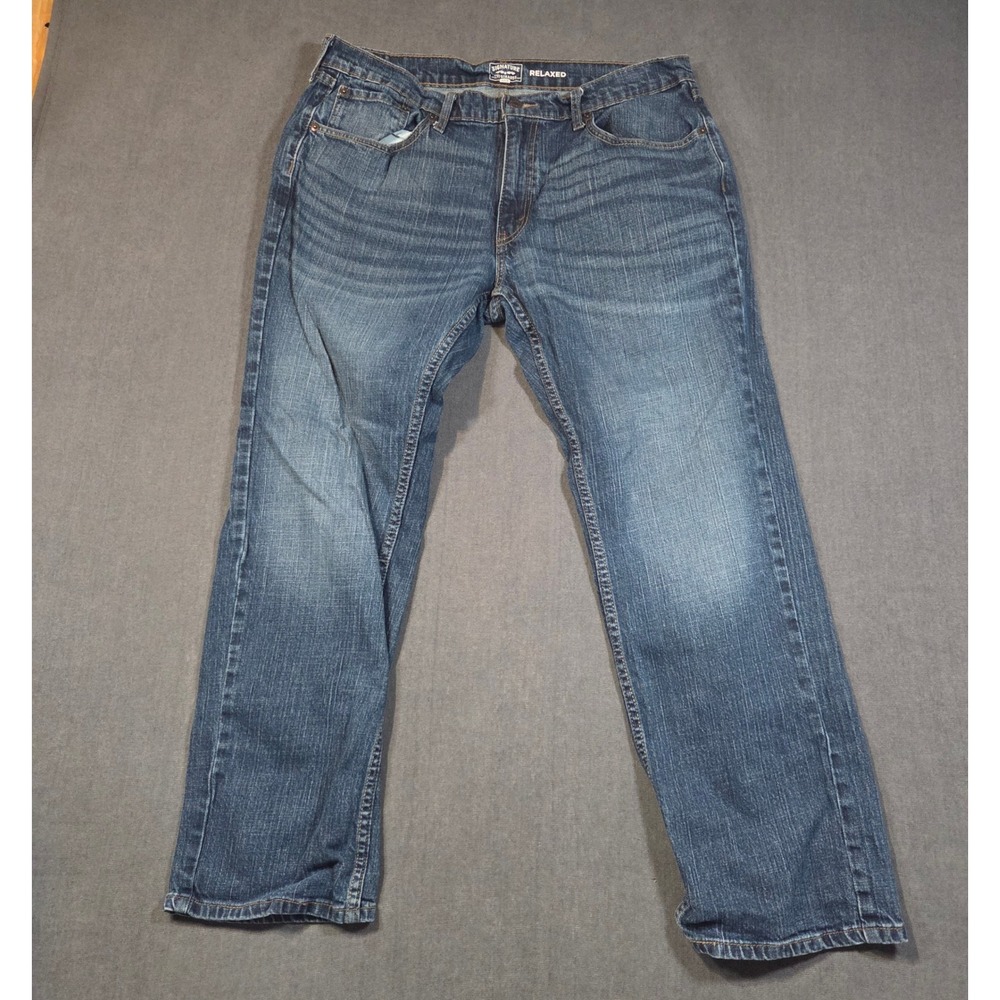 Signature by Levi Strauss Jeans Mens 36x30 Blue Relaxed Fit Gold Label Denim